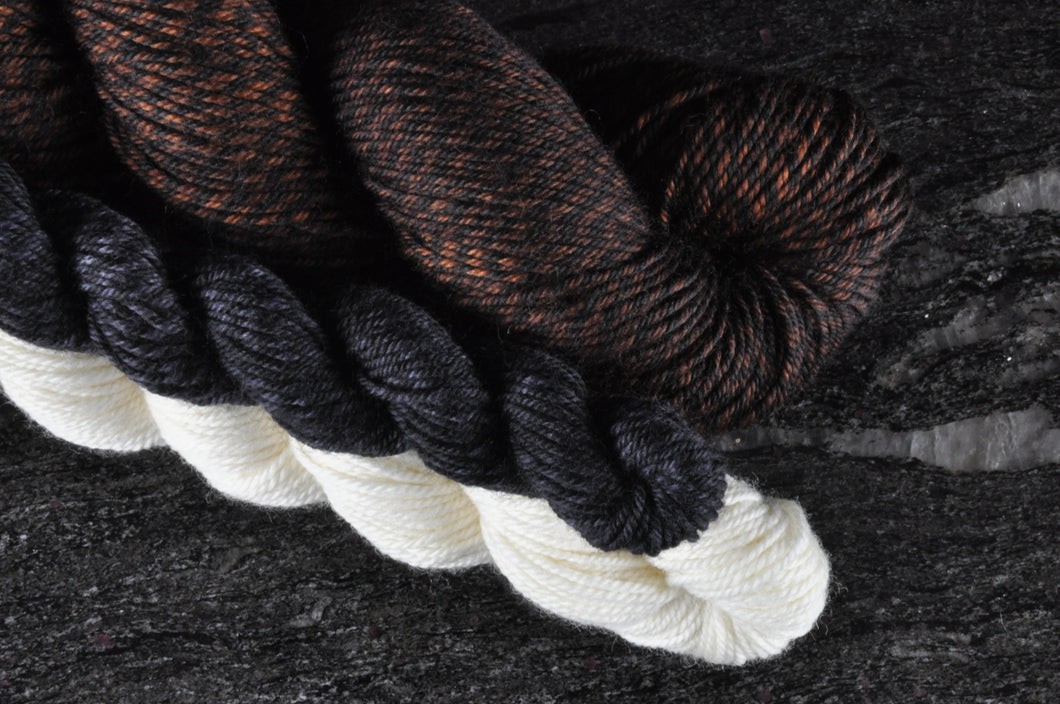 Marled Fingering Work Sock Bundle - Cake Boss Brown